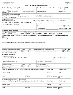 Fair Hearing Request Form Texas Txhml