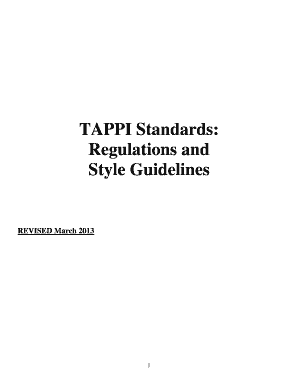 Tappi Standards Download  Form