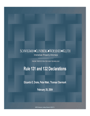 132 Declaration Sample Form
