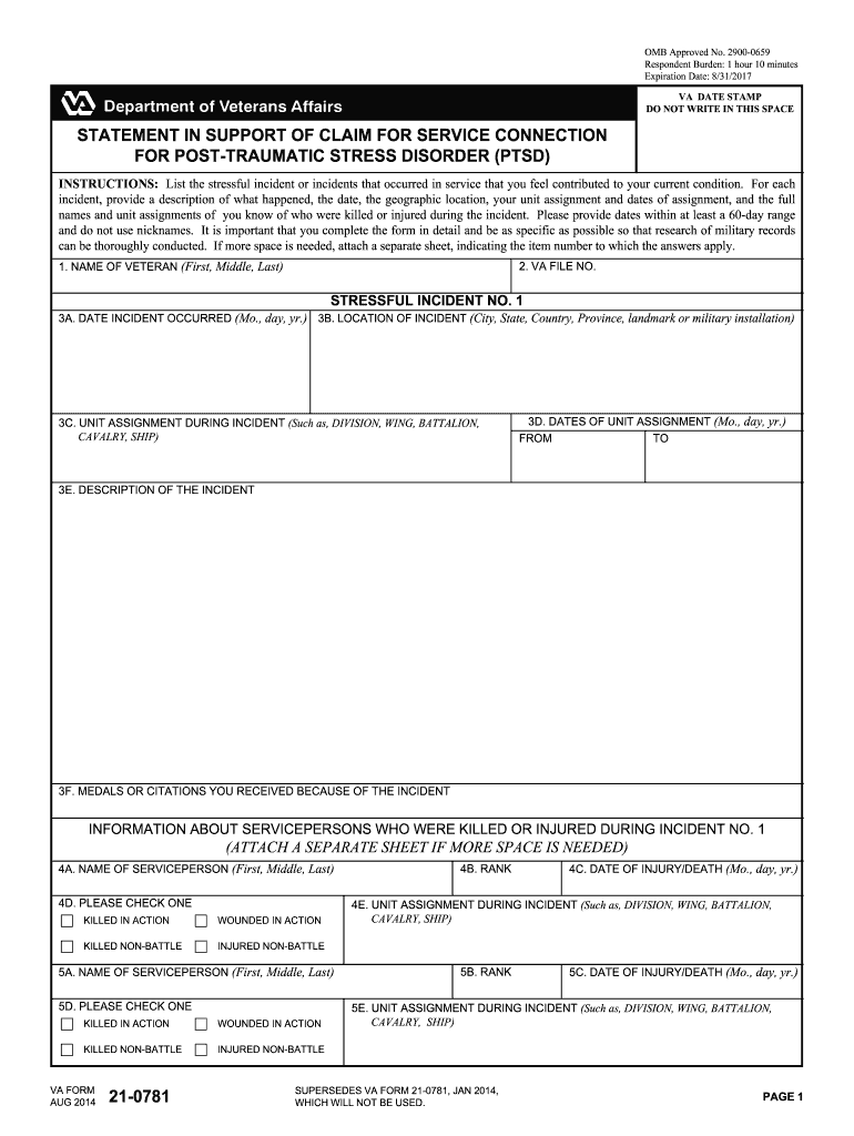  Va Form 2017