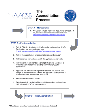 Flowchart Aacsb Process Form