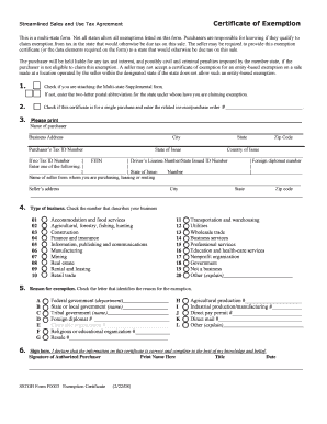 Streamlined Sales Tax Form Fillable