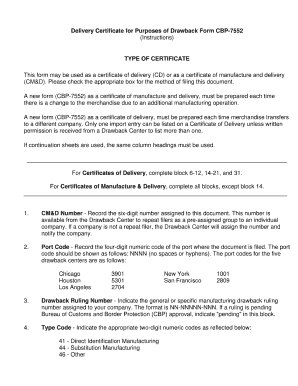 Delivery Certificate PDF  Form