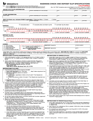  Union Bank Deposit Slip 2009