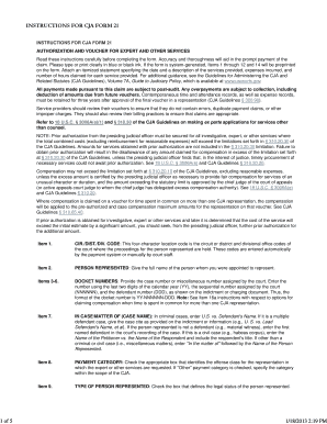 Cja 21  Form