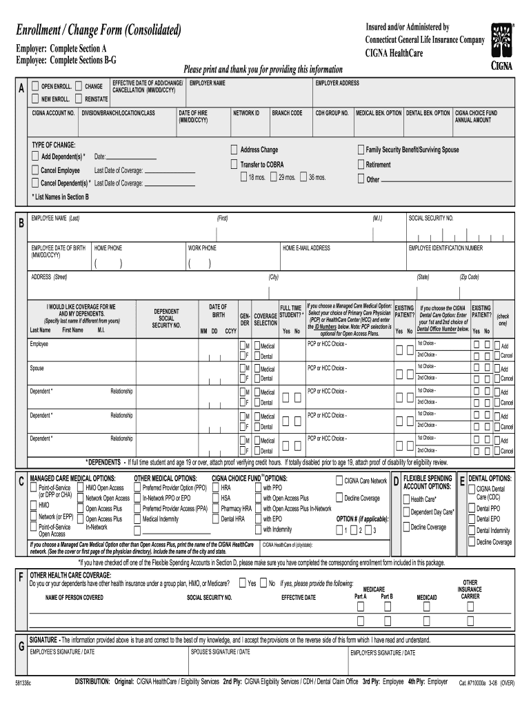  Signa Enrollment Form 2008-2024