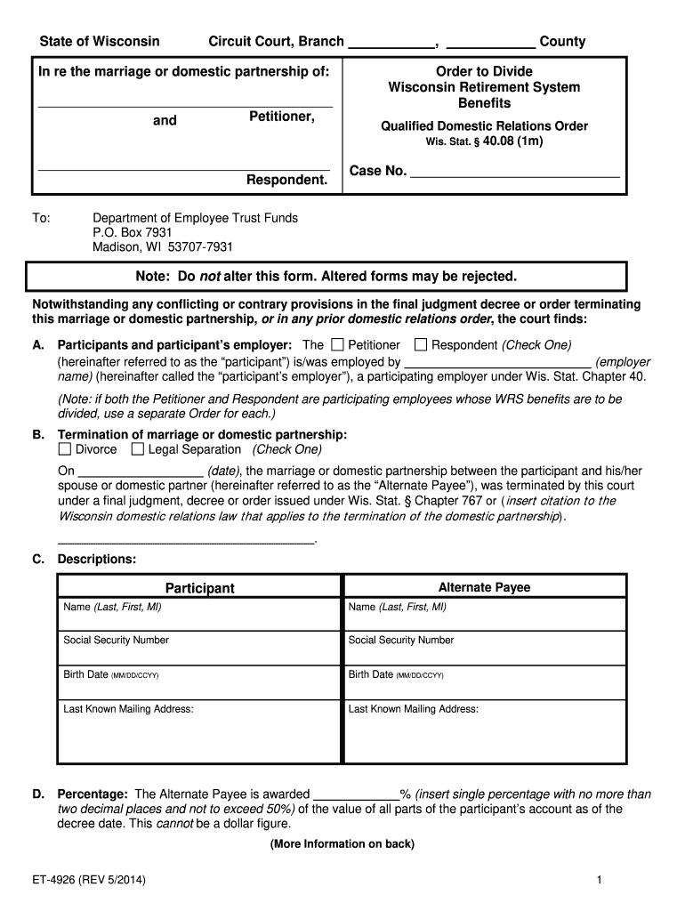  Et 4926  Form 2014