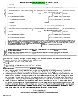  Confidential Marriage License 2010