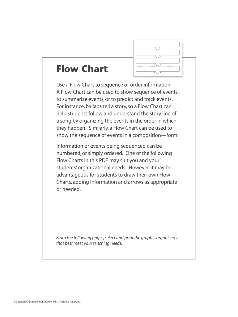 Flow Chart Graphic Organizer PDF  Form