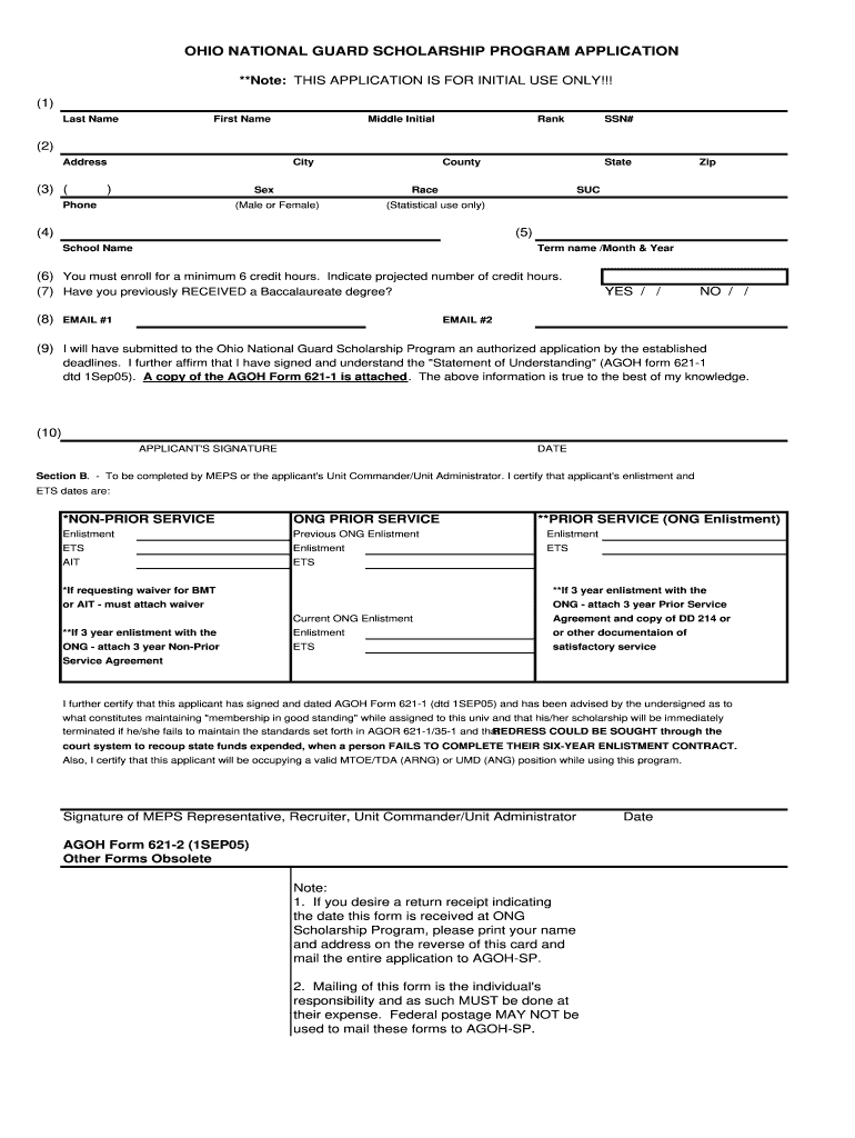  Agoh Form 2005-2024