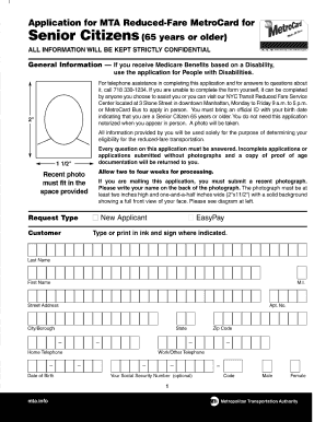 Mta Application Form