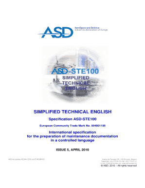 Asd Ste 100 PDF  Form