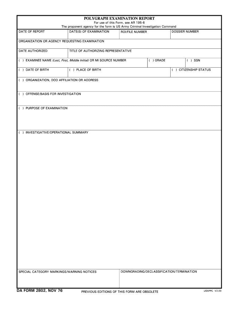  Form 2802 1976-2024