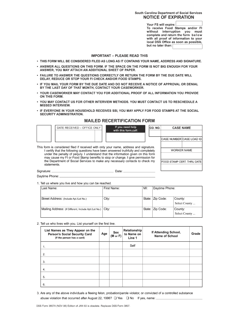 Get and Sign Sc Snap Application PDF 2006-2022 Form