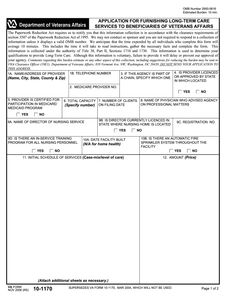  1170 Form 2006-2024