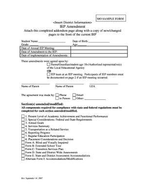 Dese Special Education Forms