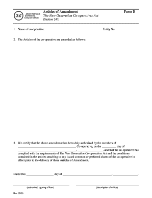 Articles of Amendment Form Georgia