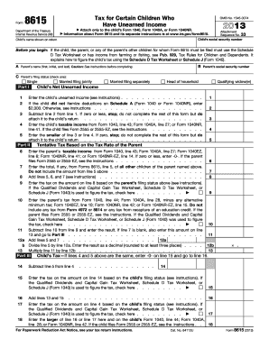 Form 8615 PDF
