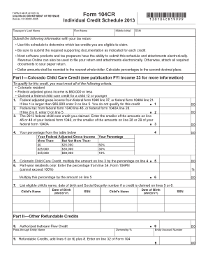 Form 104 Colorado