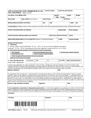 Capf 15  Form