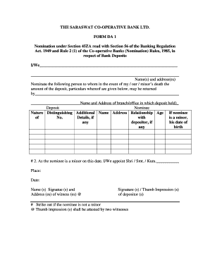 Nomination Form Da1