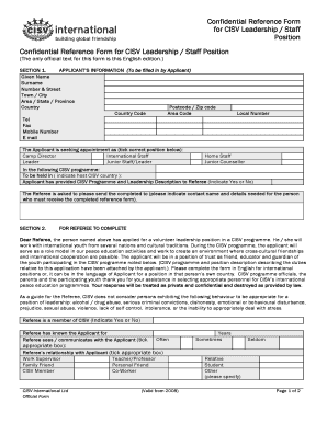 Neo Cisv Form