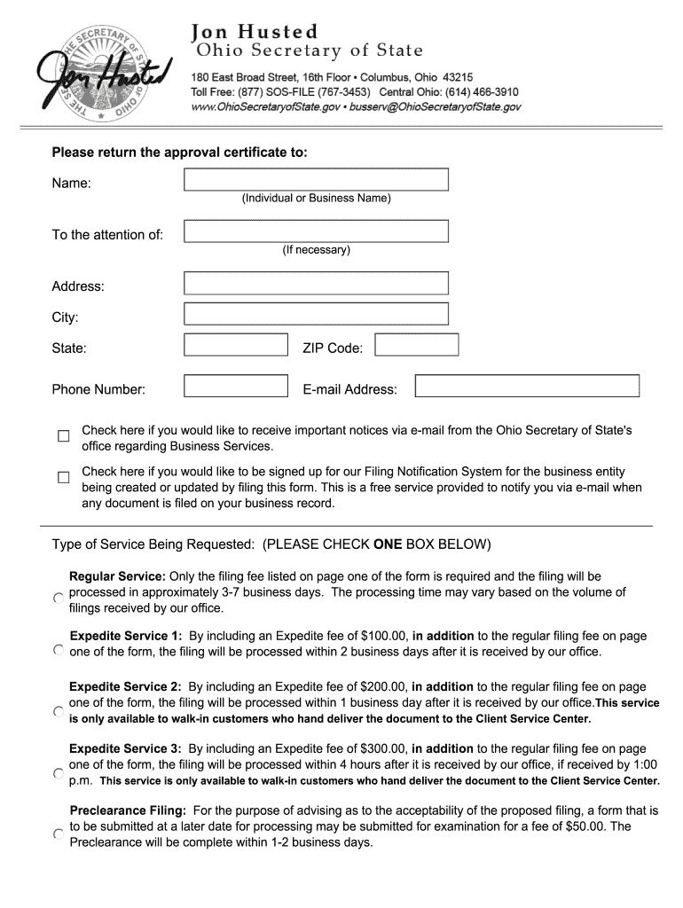 Form 533 B Ohio