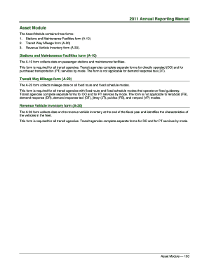 Annual Asset Module Ntdprogram  Form