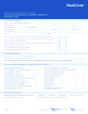 Realcoverproposal Online Form