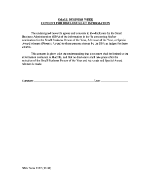 Sba Form 2137