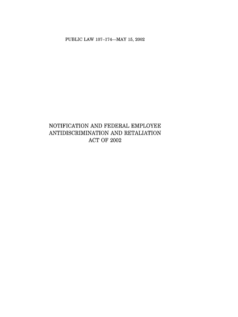 Get and Sign NOTIFICATION and FEDERAL EMPLOYEE ANTIDISCRIMINATION Sba Form