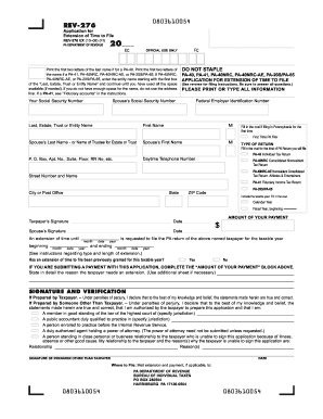 Pa Rev 276 Online  Form