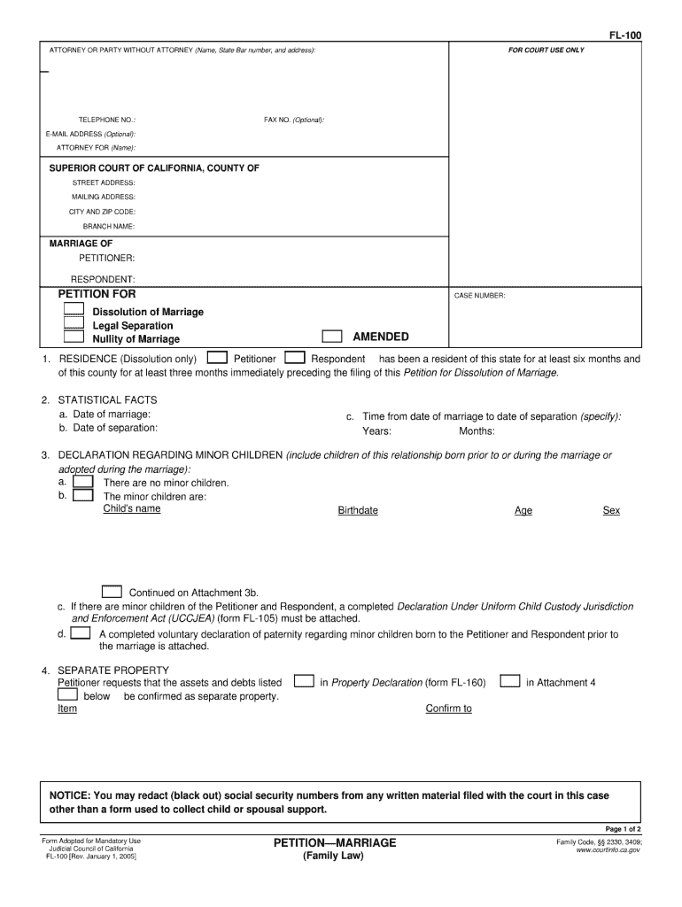 Get and Sign Fl 100  Form 2005