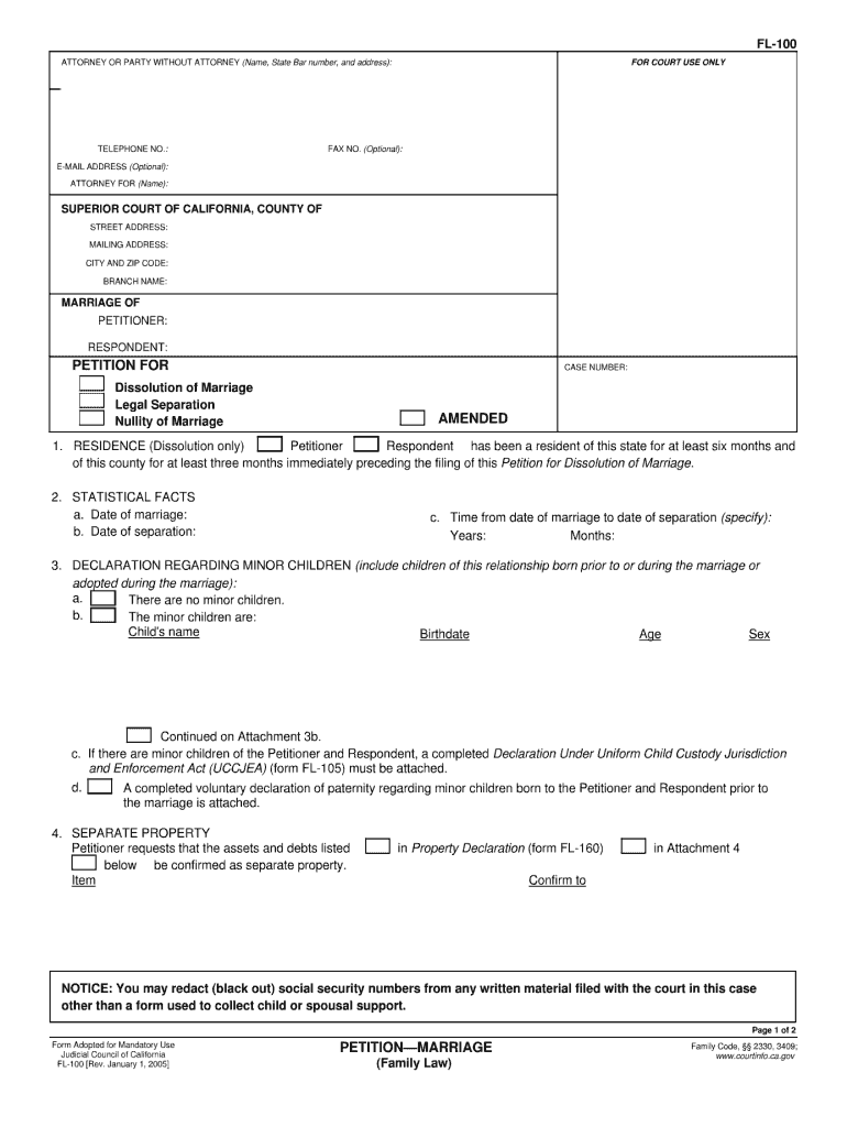  Fl 100  Form 2005