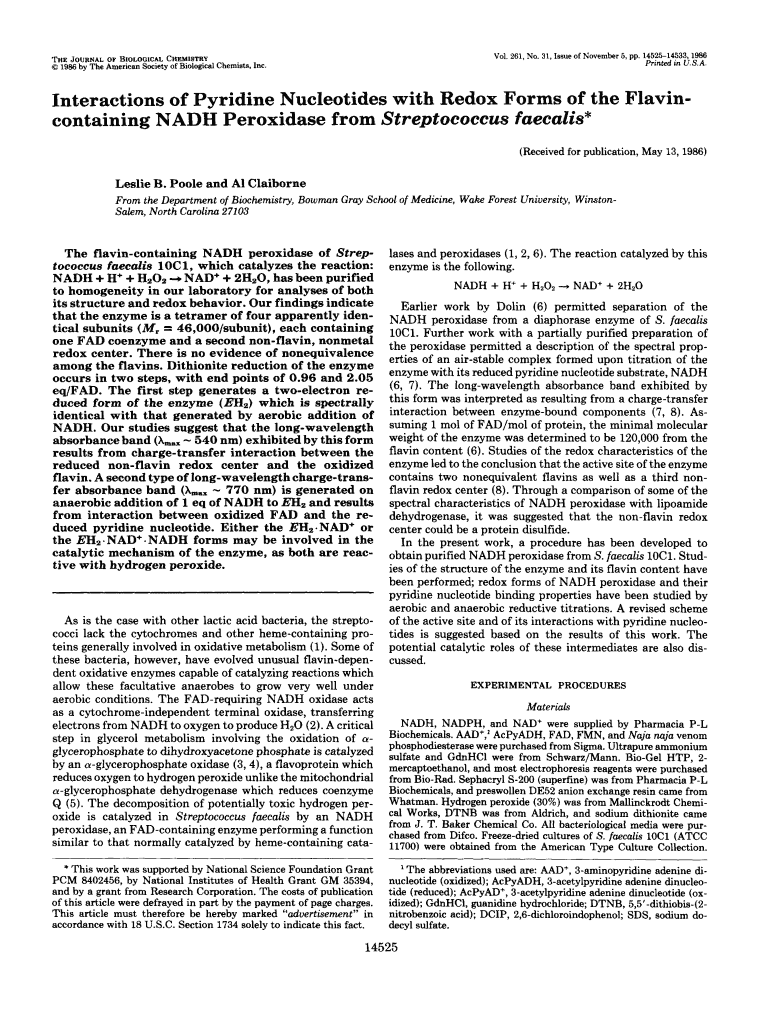 Interactions of Pyridine Nucleotides with Redox Forms of the Flavin Jbc