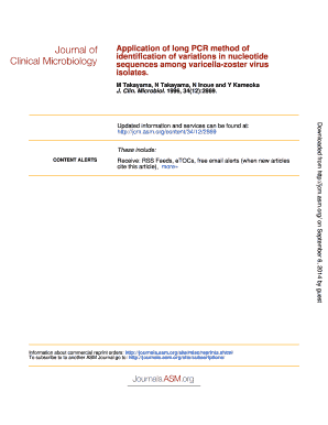 Application of Long PCR Method to Identification of Variations in Jcm Asm  Form