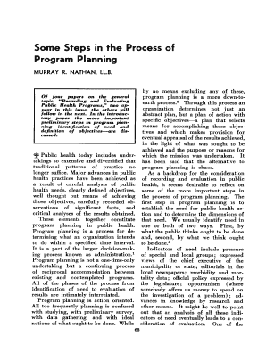 Some Steps in the Process of Program Planning Ncbi Nlm Nih  Form