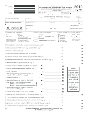 Tc 40 Amended Return Code Form