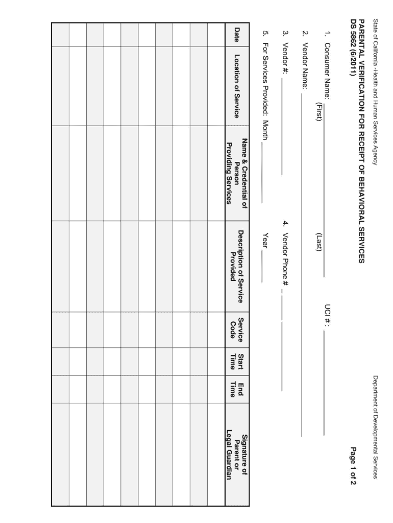  Ds5862 Form 2011-2024