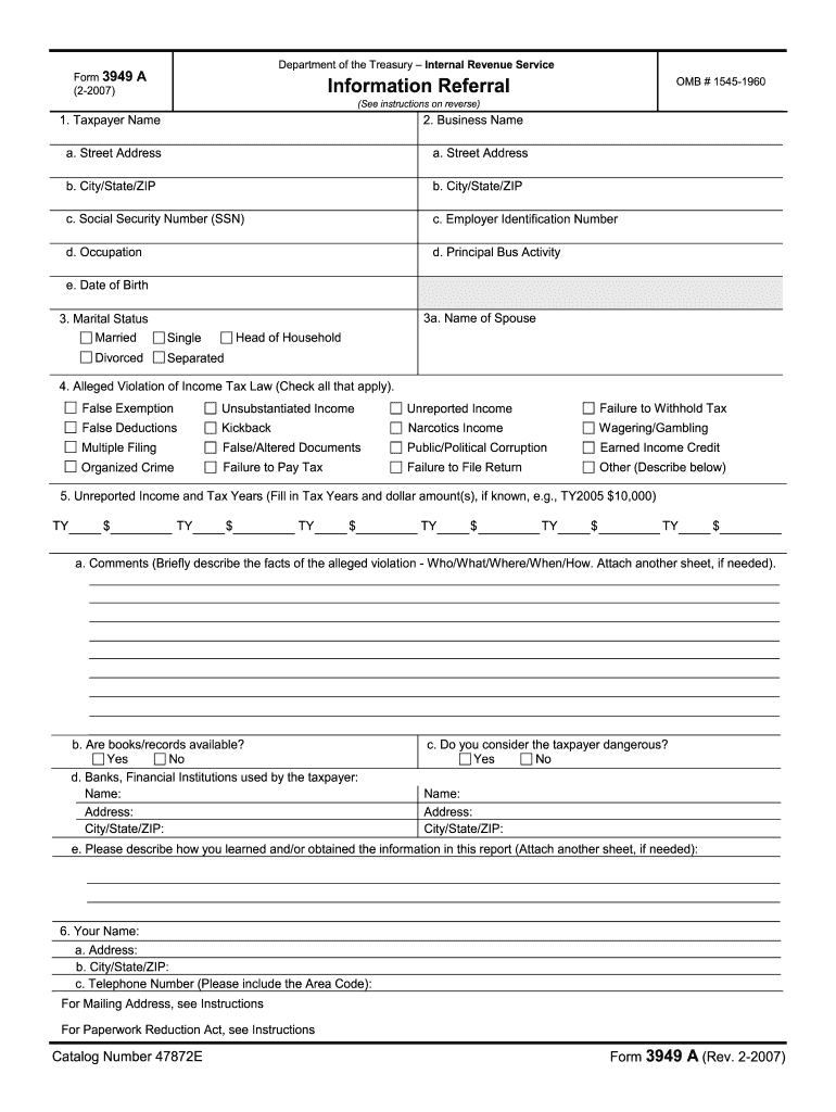 2010 3949-A form