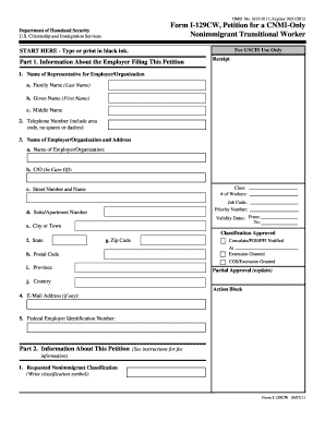 I 129cw Form