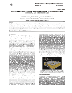 Phytosome Novel Dosage Enhancement Bioavailability Form