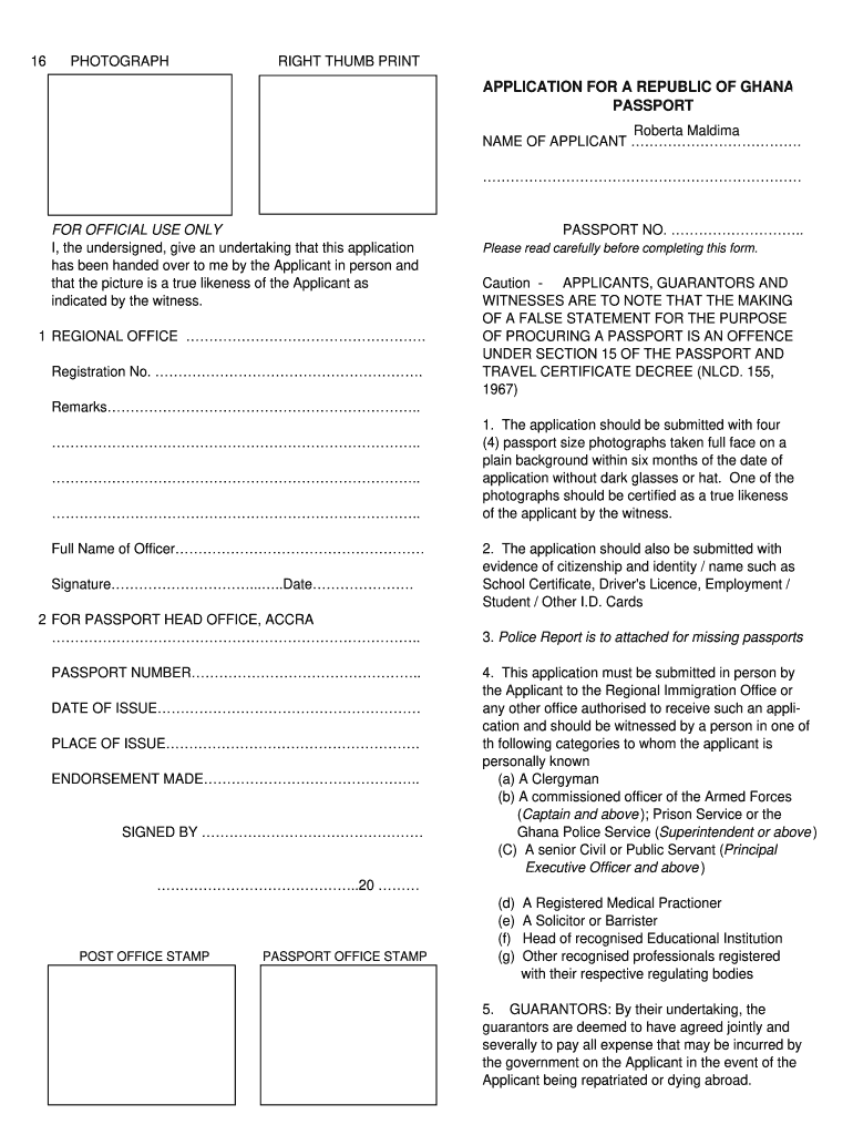 Guidelines to Fill Passport Application Form