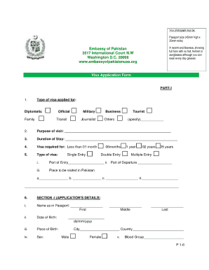 Parent Consent Form Visa Pakistan Los Angeles