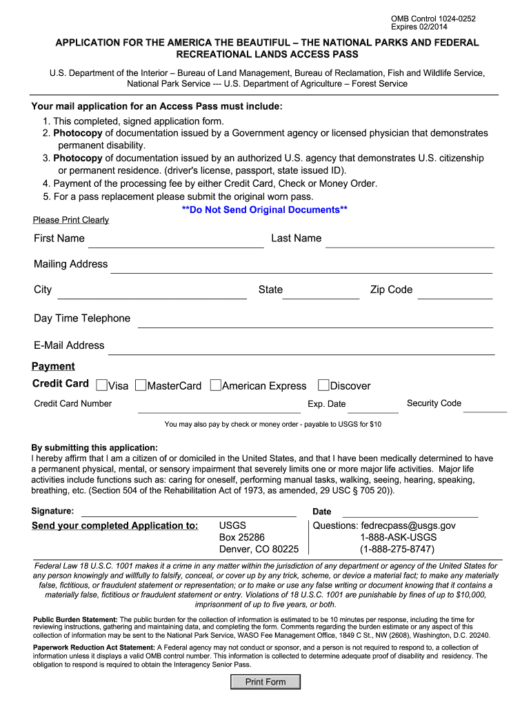  Omb Control 1024 0252  Form 2014