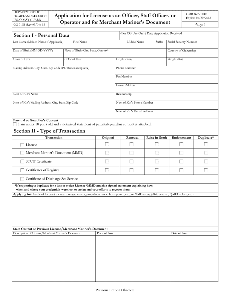 Get and Sign Cg 719b  Form 2004-2022