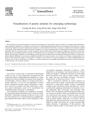 Visualization of Patent Analys is for Emerging Technology Form