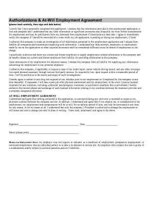 Guarantor Letter for New Employee  Form