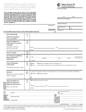 Pa Short Form