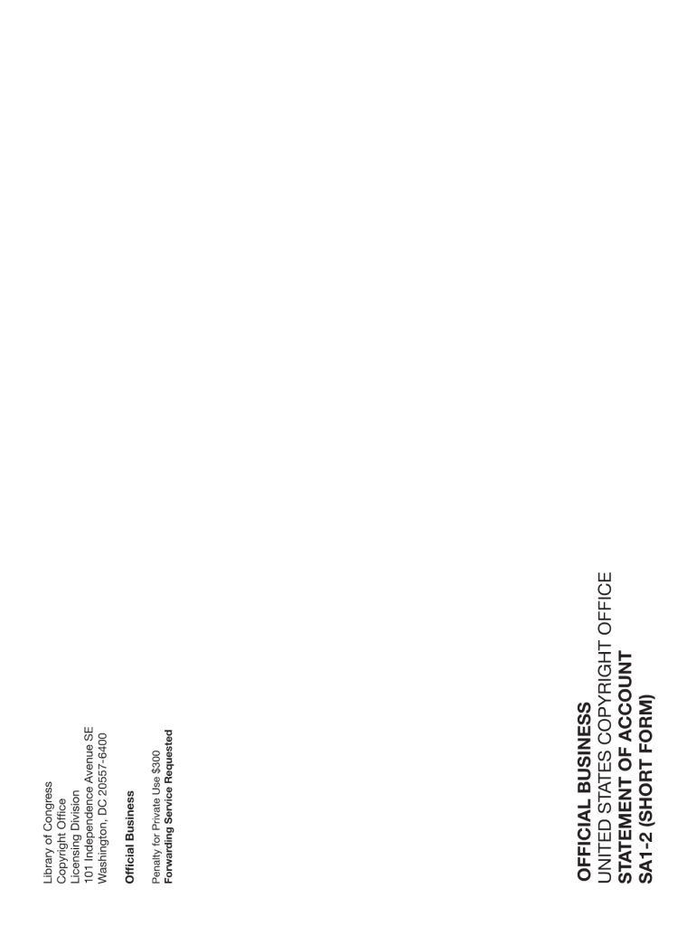  Sa1 Form PDF 2011-2024